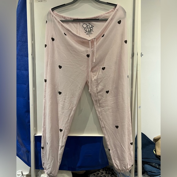 Chaser Pink Heart Sweatpants - Picture 4 of 4